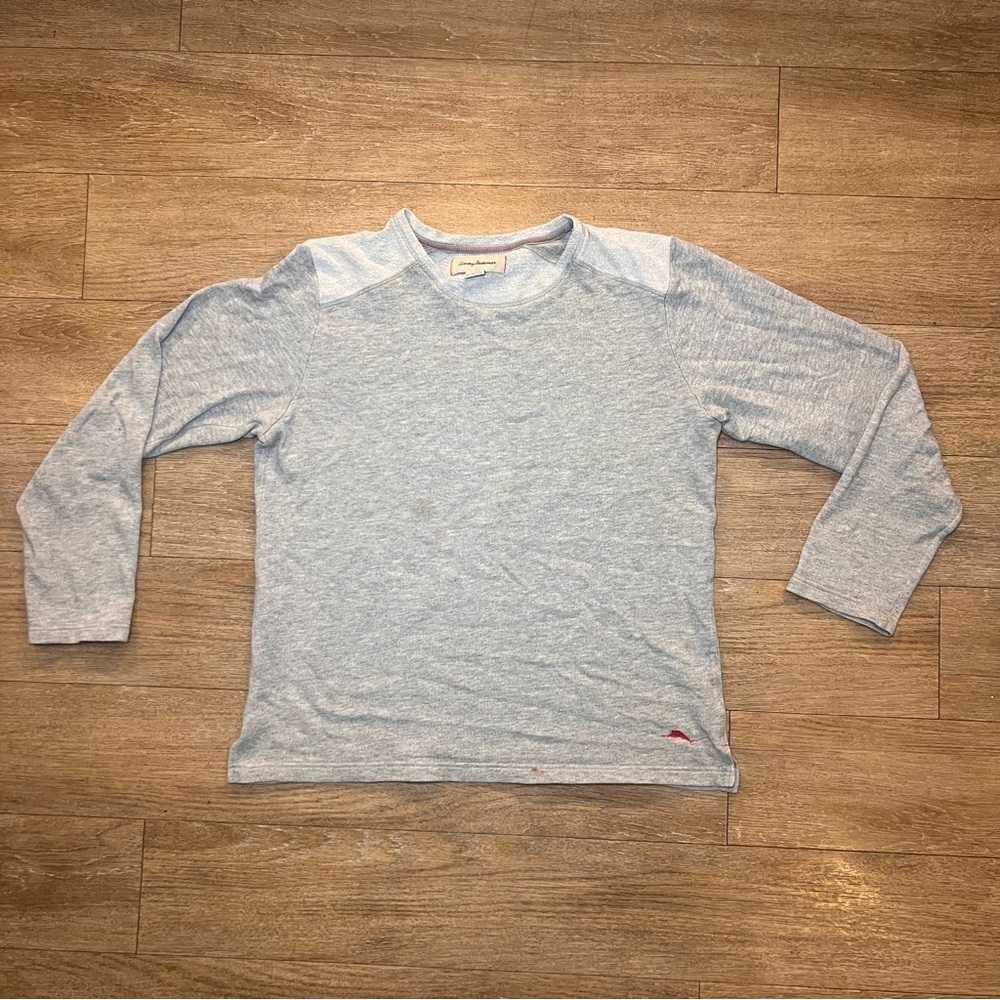 Tommy Bahama Gray Long Sleeve Tee size large